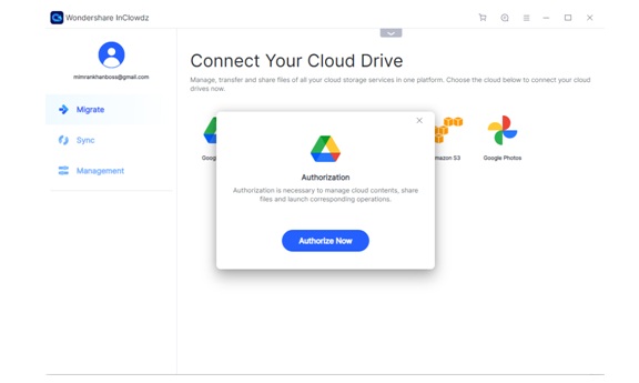 Transfer of data from Dropbox to Google Drive