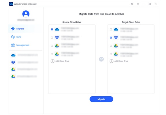 Transfer of data from Dropbox to Google Drive